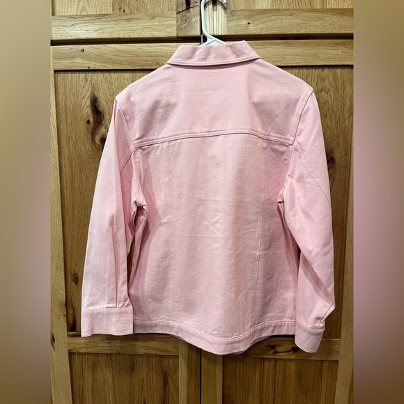 Pink Denim Embroidered Sequins/Rhinestones Jacket - Picture 5 of 5